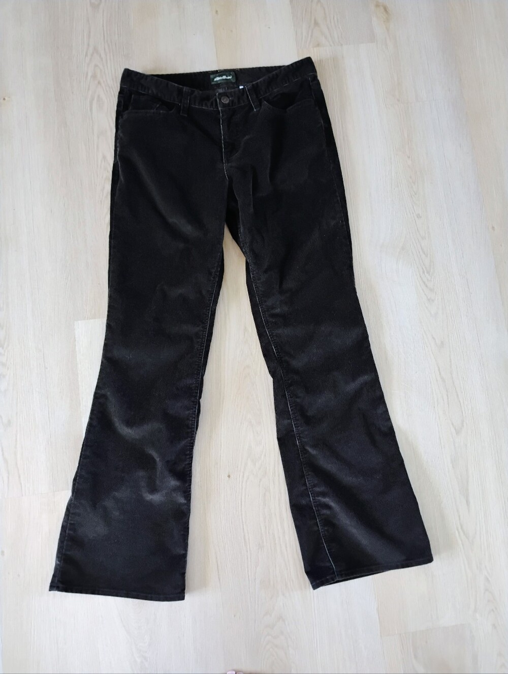 Eddie Bauer Black Corduroy Bootcut Pants